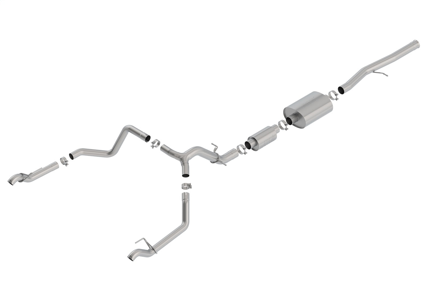 Borla 140773 S-Type Cat-Back Exhaust System Fits Sierra 1500 Silverado 1500