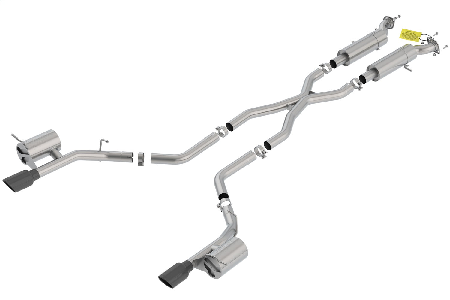Borla 140791BC S-Type Cat-Back Exhaust System Fits 18-21 Durango