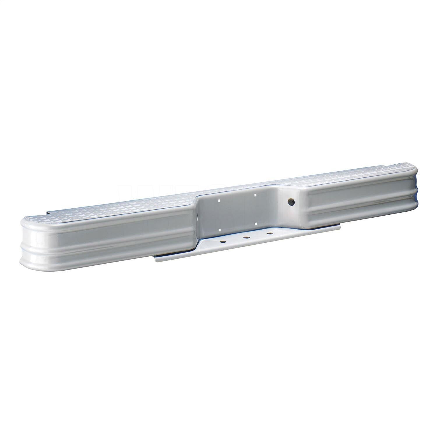 Westin 20002 DiamondStep Universal Style Rear Bumper; Silver; Mount Kit Required;