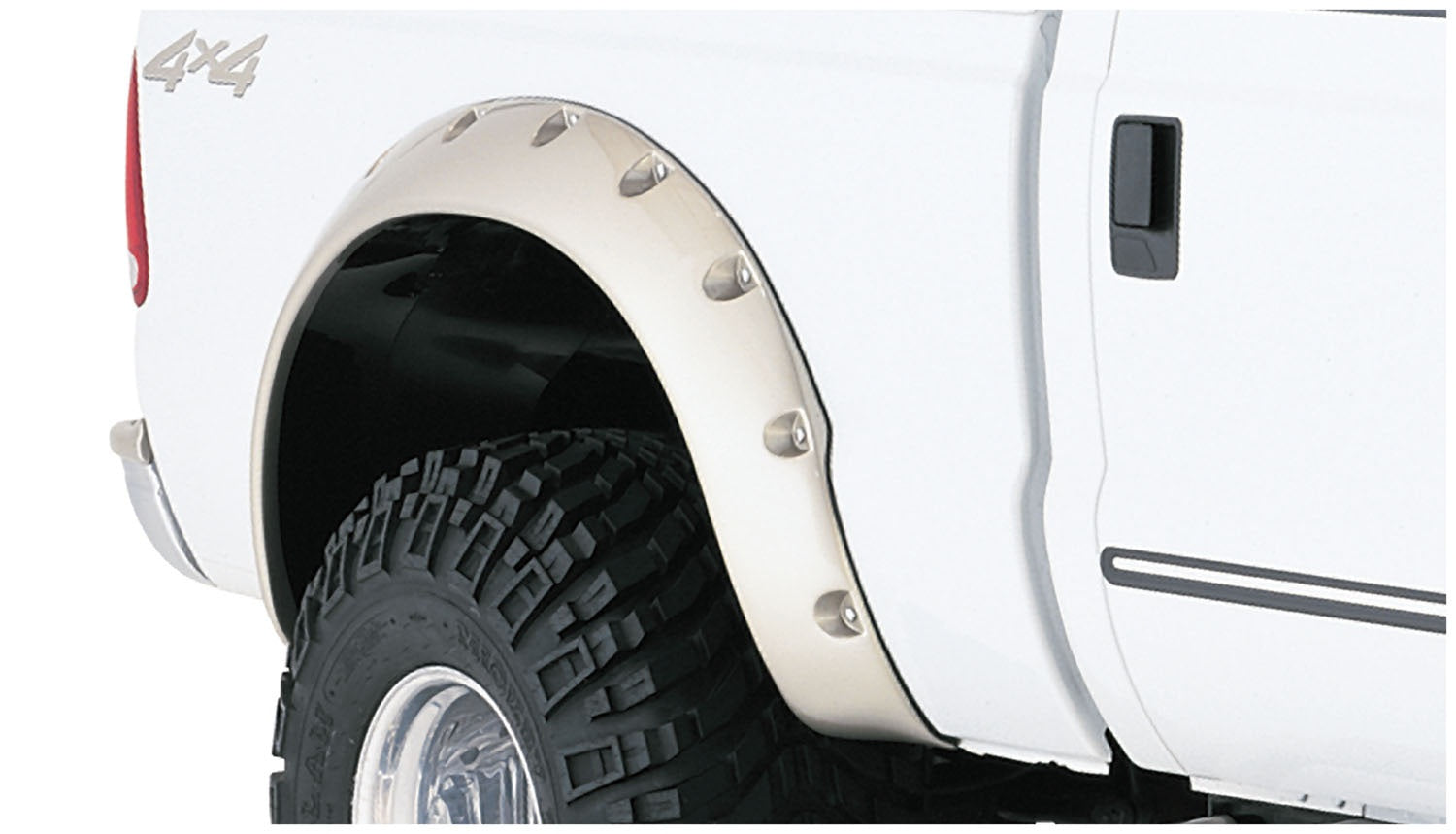 Bushwacker 20044-02 Black Cutout Style Smooth Finish Rear Fender Flares for 1999-2010 Ford F-250 & F-350 Super Duty (Excludes Dually) | Fits 81 & 82.4 in. Bed