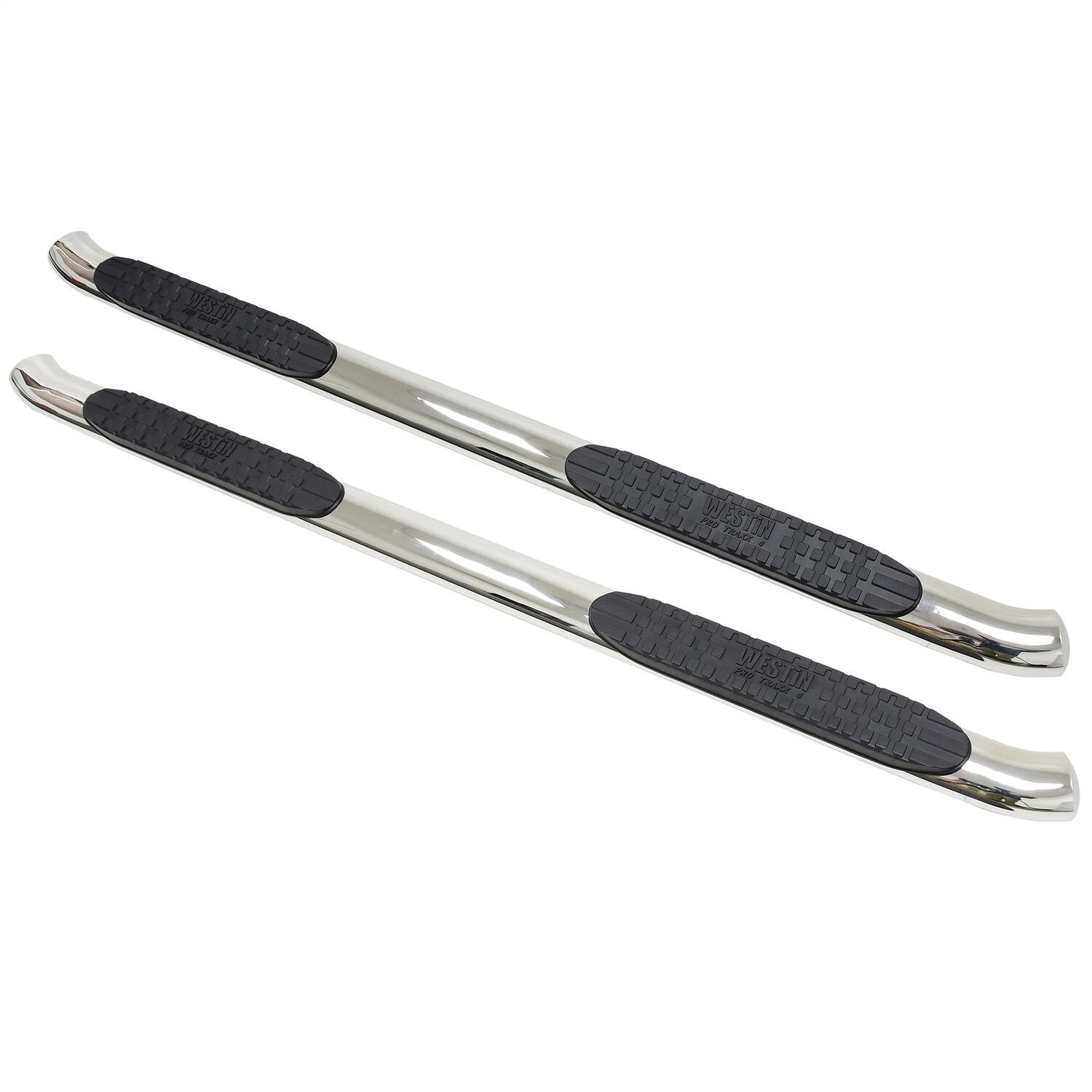 Westin 21-23720 PRO TRAXX 4 Oval Nerf Bars fits 2014-2018 Silverado Sierra 1500 2015-2019 Silverado Sierra 2500 3500 Crew Cab Polished Pair