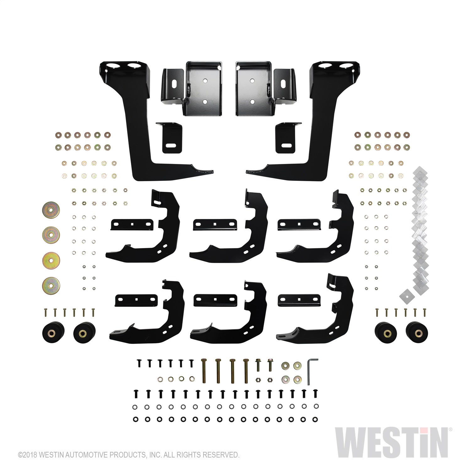 Westin 21-534705 PRO TRAXX 5 Oval Wheel to Wheel Nerf Step Bars Fits 19-22 1500
