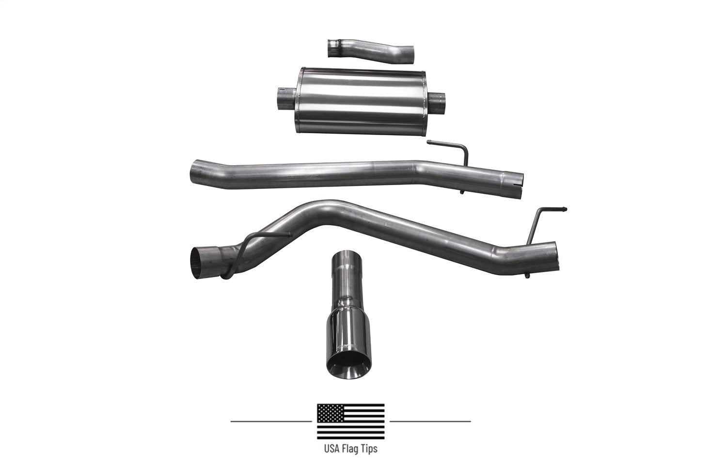 Corsa Performance 21060USA Sport Cat-Back Exhaust System Fits 20-22 Gladiator