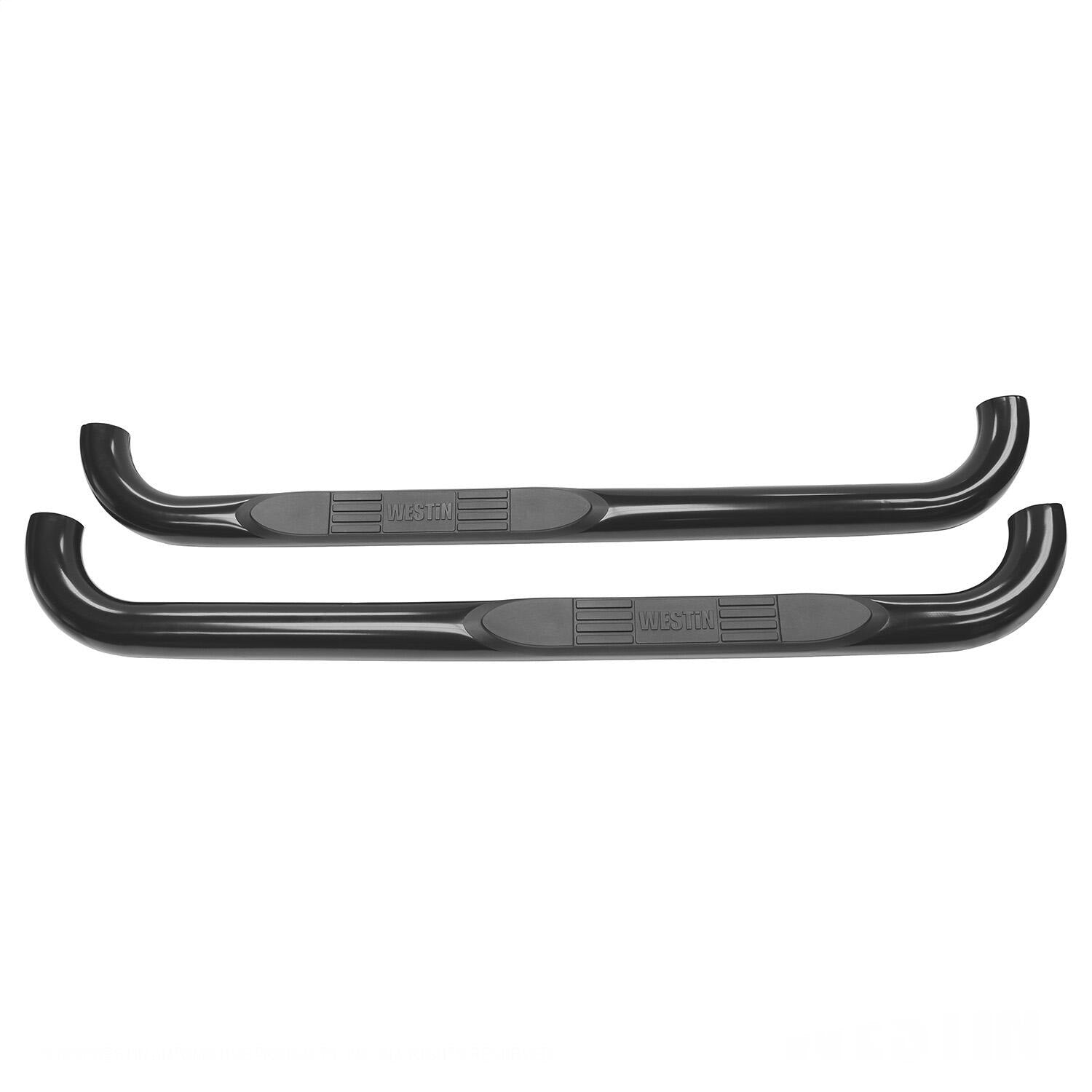 Westin 23-1325 E-Series 3 Round Nerf Bars fits 1999-2016 F250 F350 F450 F550HD Super Duty Standard Cab Black Pair