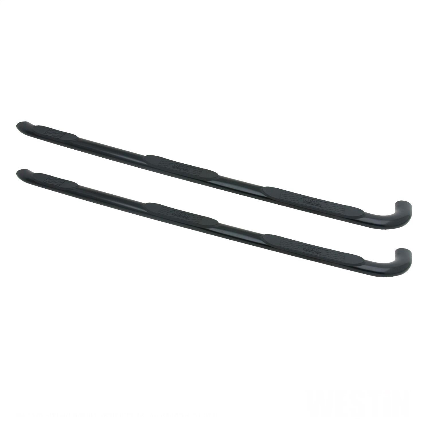 Westin 24-54565 Platinum 4 Oval Wheel to Wheel Step Bar fits 2015-2019 Silverado Sierra 2500 3500 Double Cab 6'5" Bed & Dually 8' Bed Black Pair