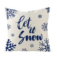 FENZA Custom Christmas Pillow Covers for Family, Linen Double Side Printed Pattern Throw Pillow, 1 Piece Set 18x18 Pillow, Inserts are Not Included or Sold Separately (Y-263)