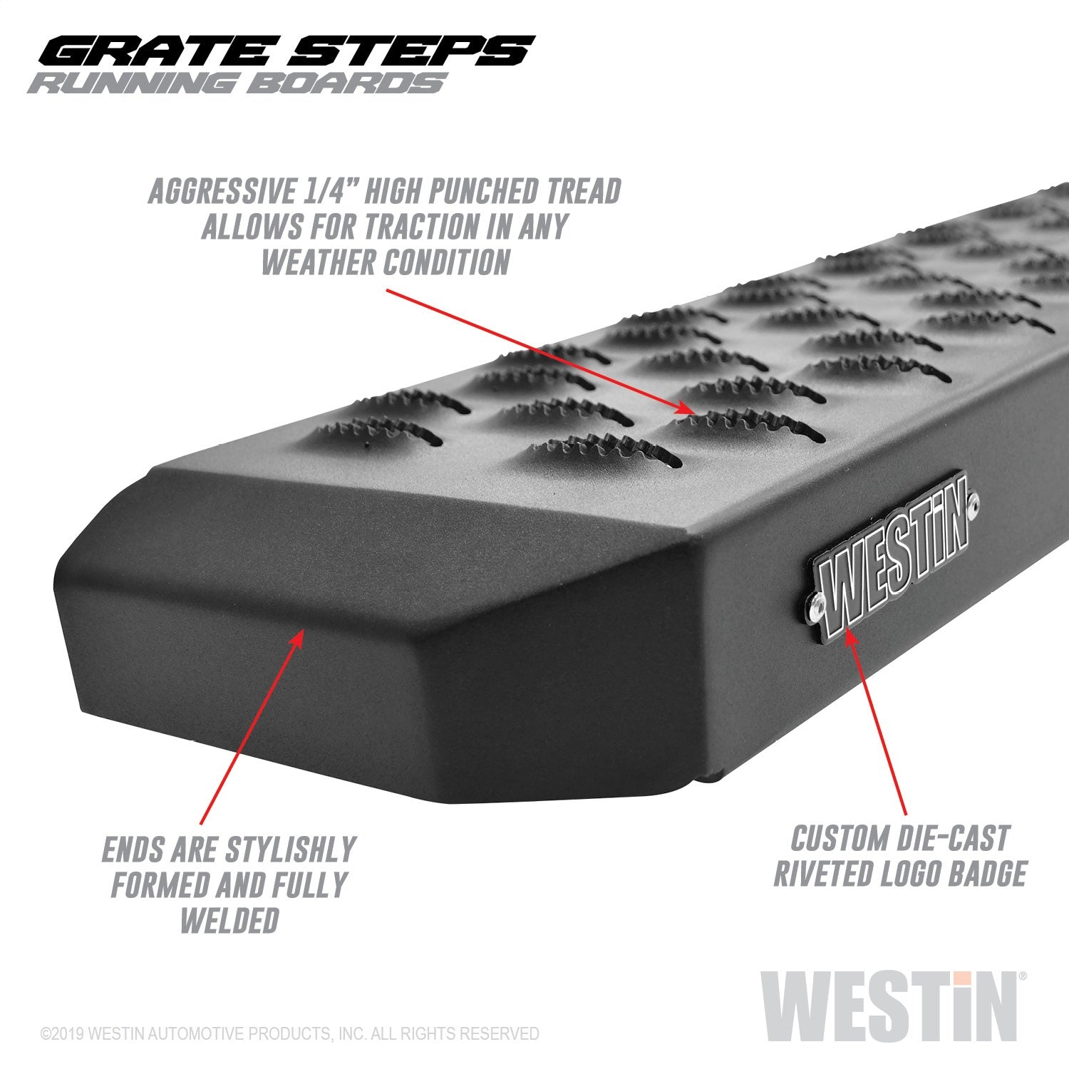 Westin 27-74765 Grate Steps Running Boards