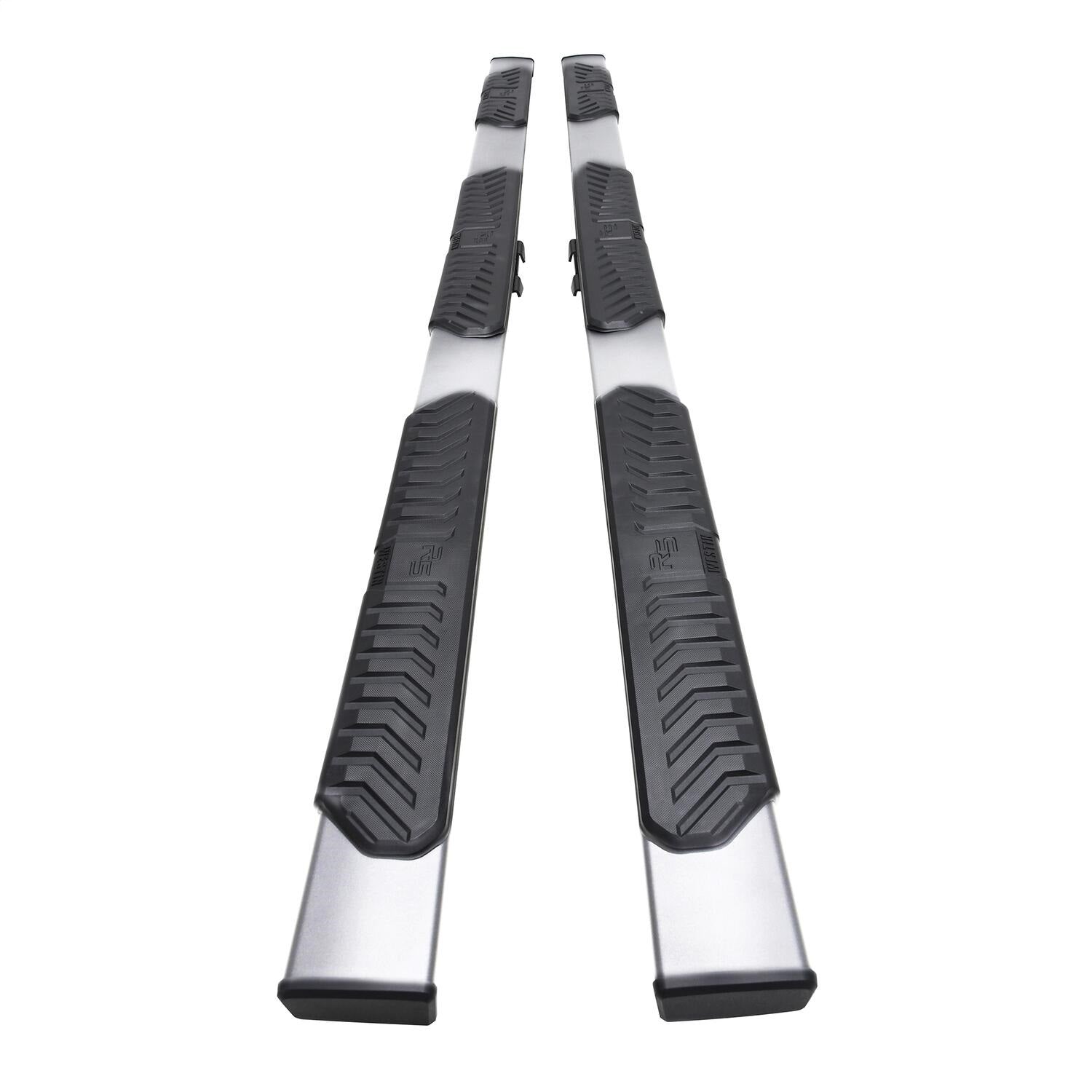 Westin 28-5234760 R5 M-Series Wheel-to-Wheel Nerf Bars XD fits 2020-2024 Silverado Sierra 2500 3500 Crew Cab 6'5" Bed Polished Pair