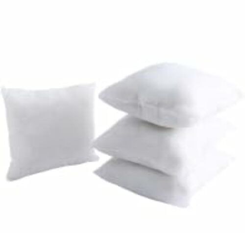 FENZA 18x18 Inch Solid White Pillow Insert, Pack of 1 Unit