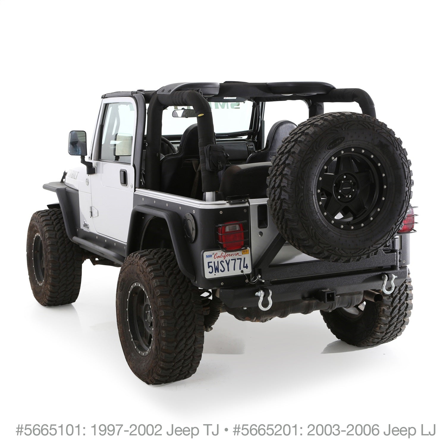 Smittybilt 5665201 Replacement MOLLE Roll Bar Padding Fits 03-06 Wrangler (TJ)