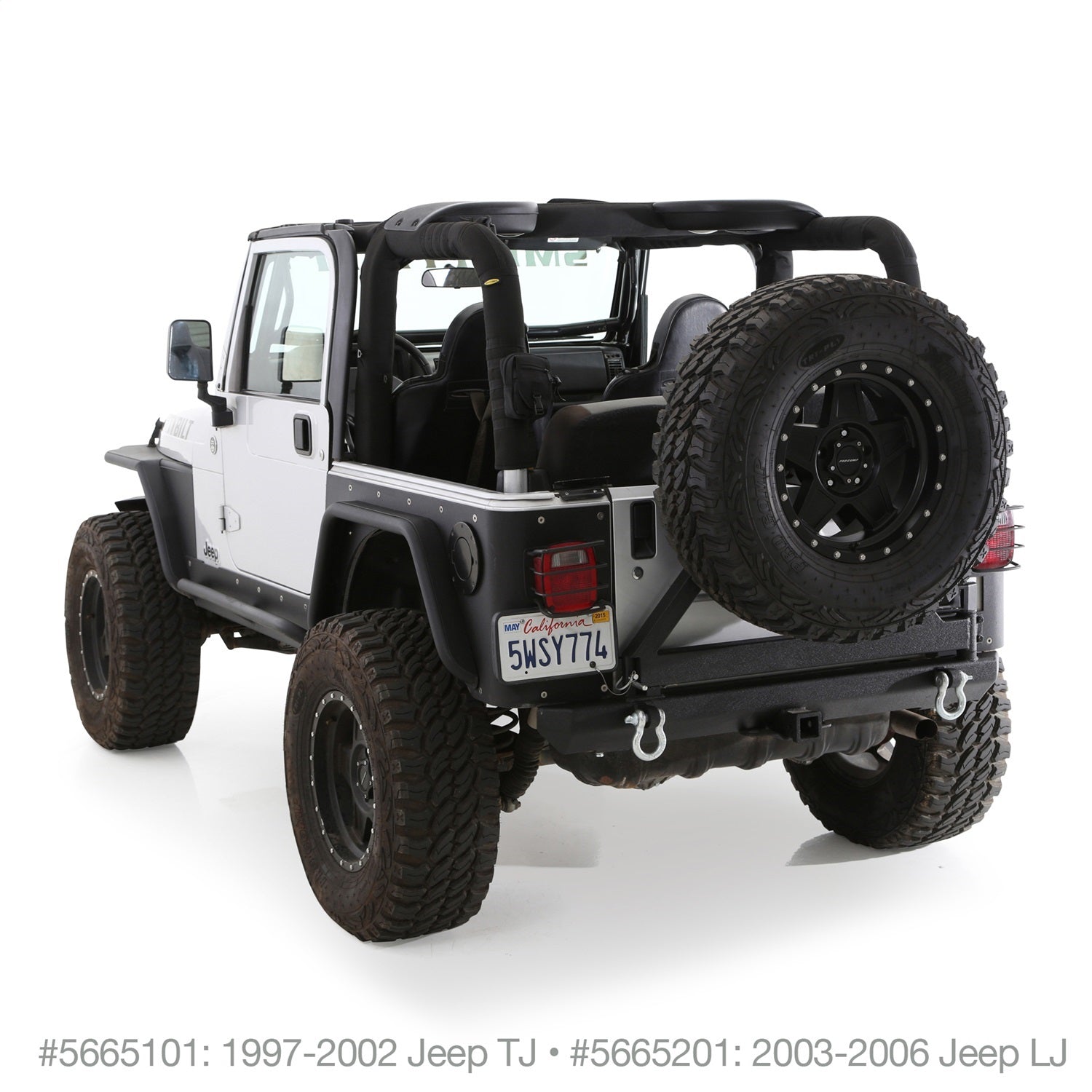 Jeep Wrangler TJ Molle Roll Bar Padding Cover Kit by Smittybilt