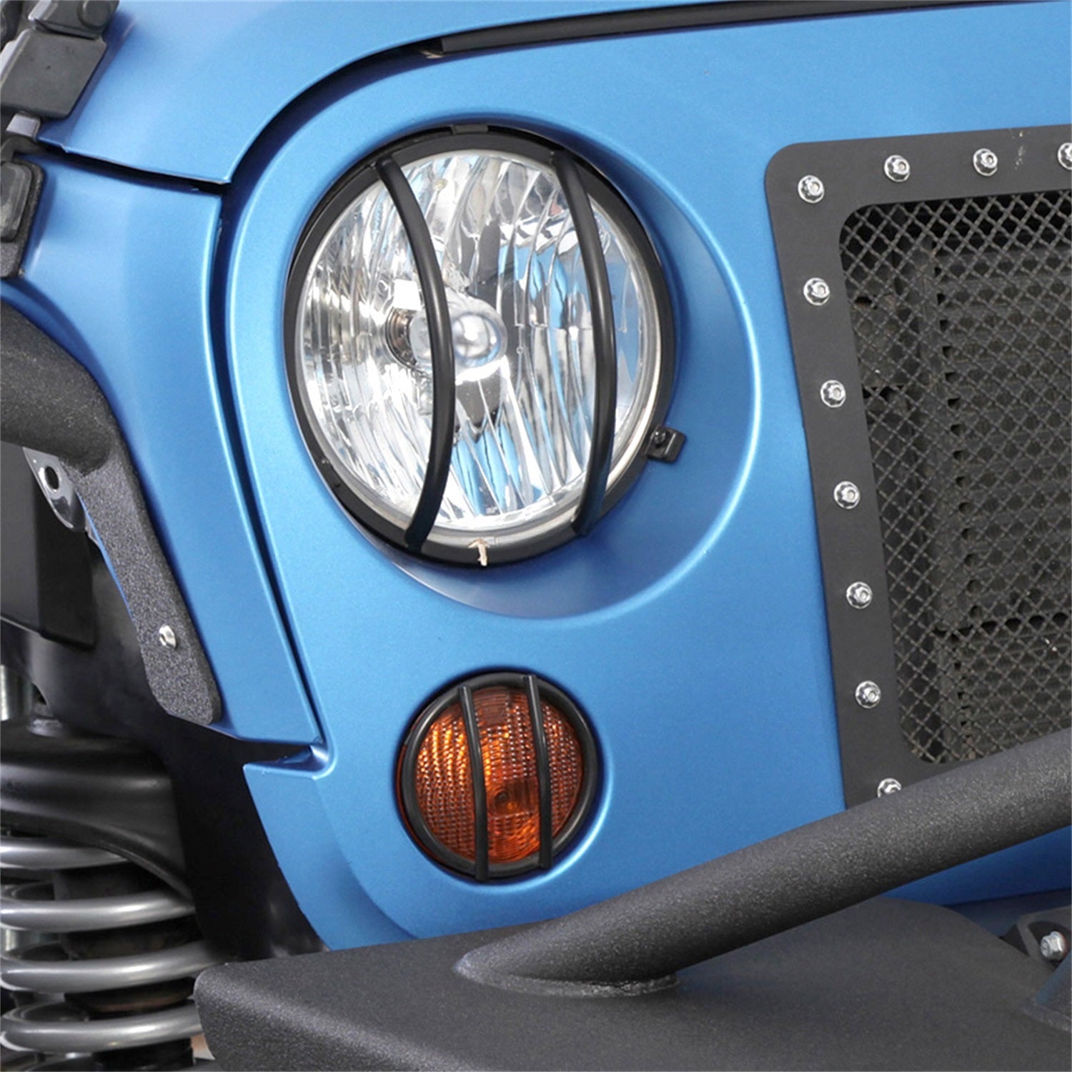 Smittybilt 5690 Euro Turn Signal Guard Fits 07-18 Wrangler (JK)