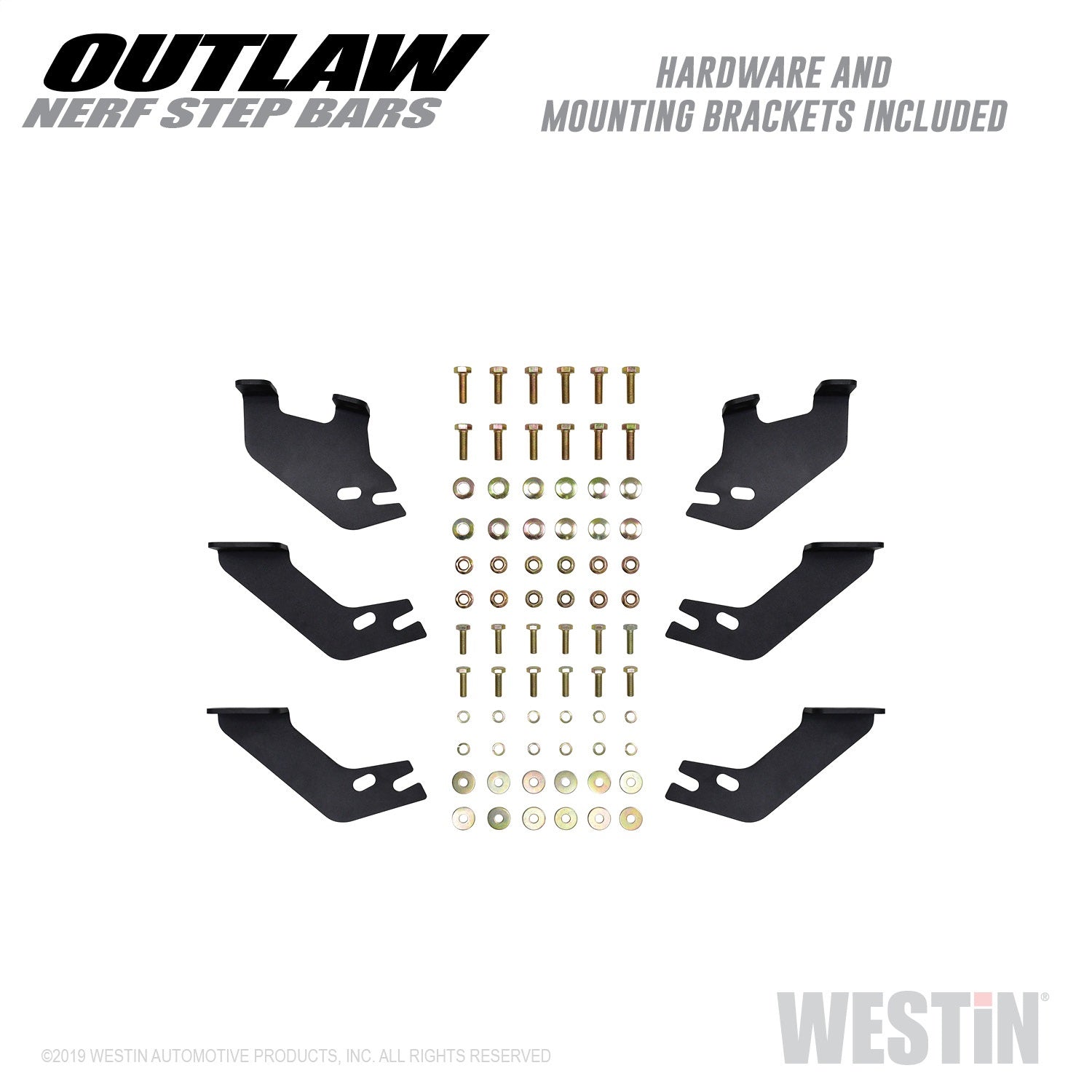 Westin 58-53835 Outlaw Nerf Step Bars Fits 10-22 4Runner