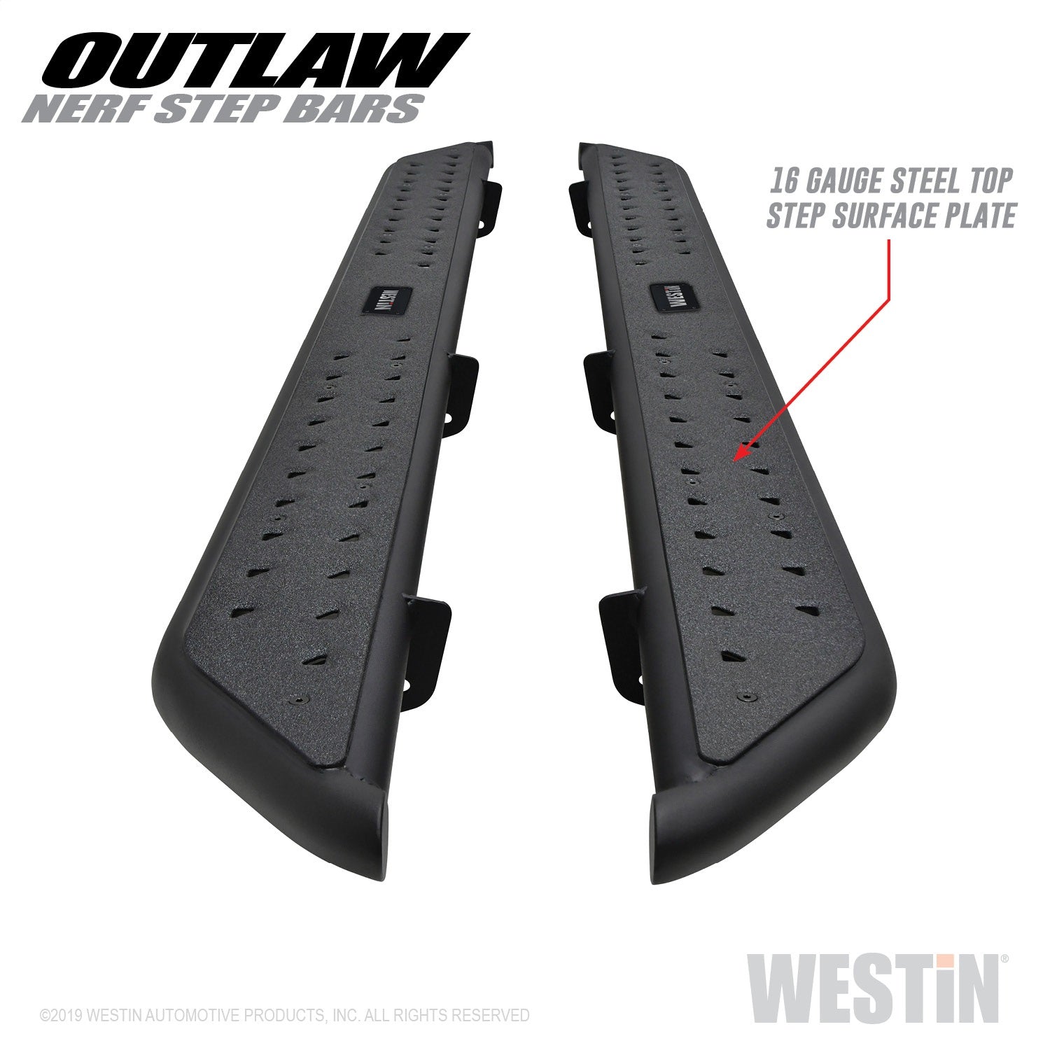 Westin 58-54085 Outlaw Nerf Step Bars Fits 19-22 1500
