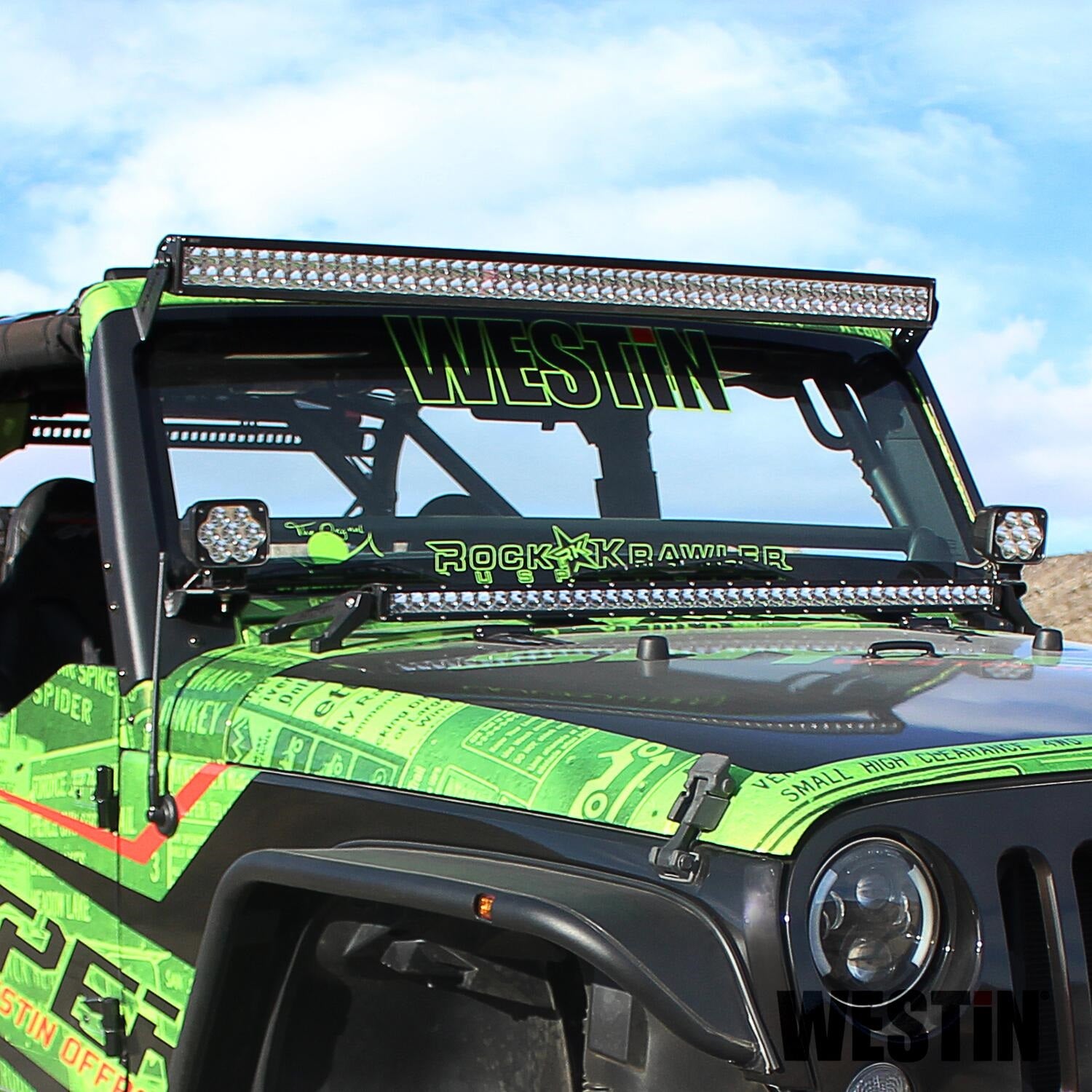 Westin 62-41035 Pillar LED Light Mount Bracket fits 2007-2018 Wrangler JK