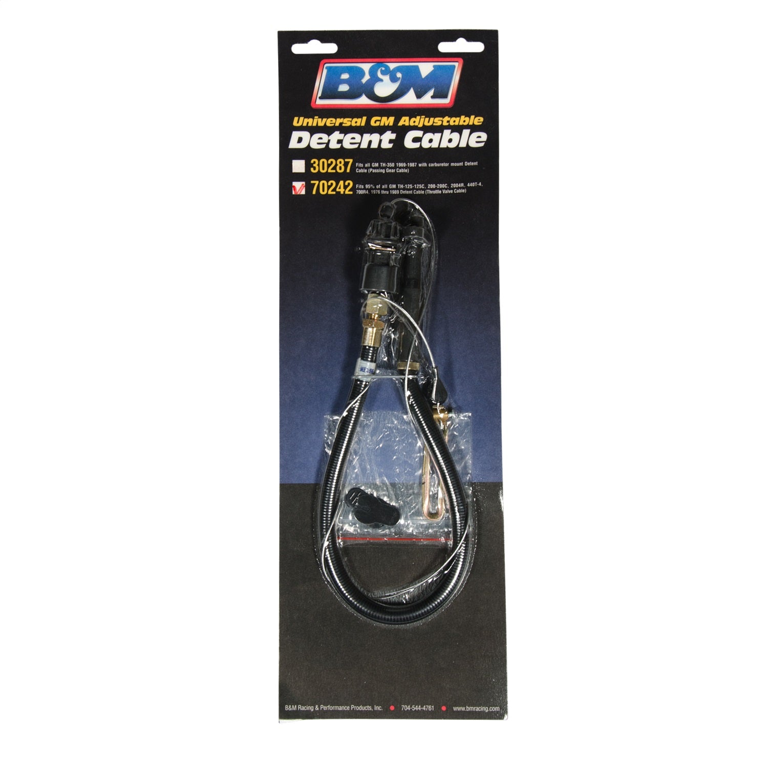 B&M 70242 Throttle Valve Cable, TH700R4 Transmission