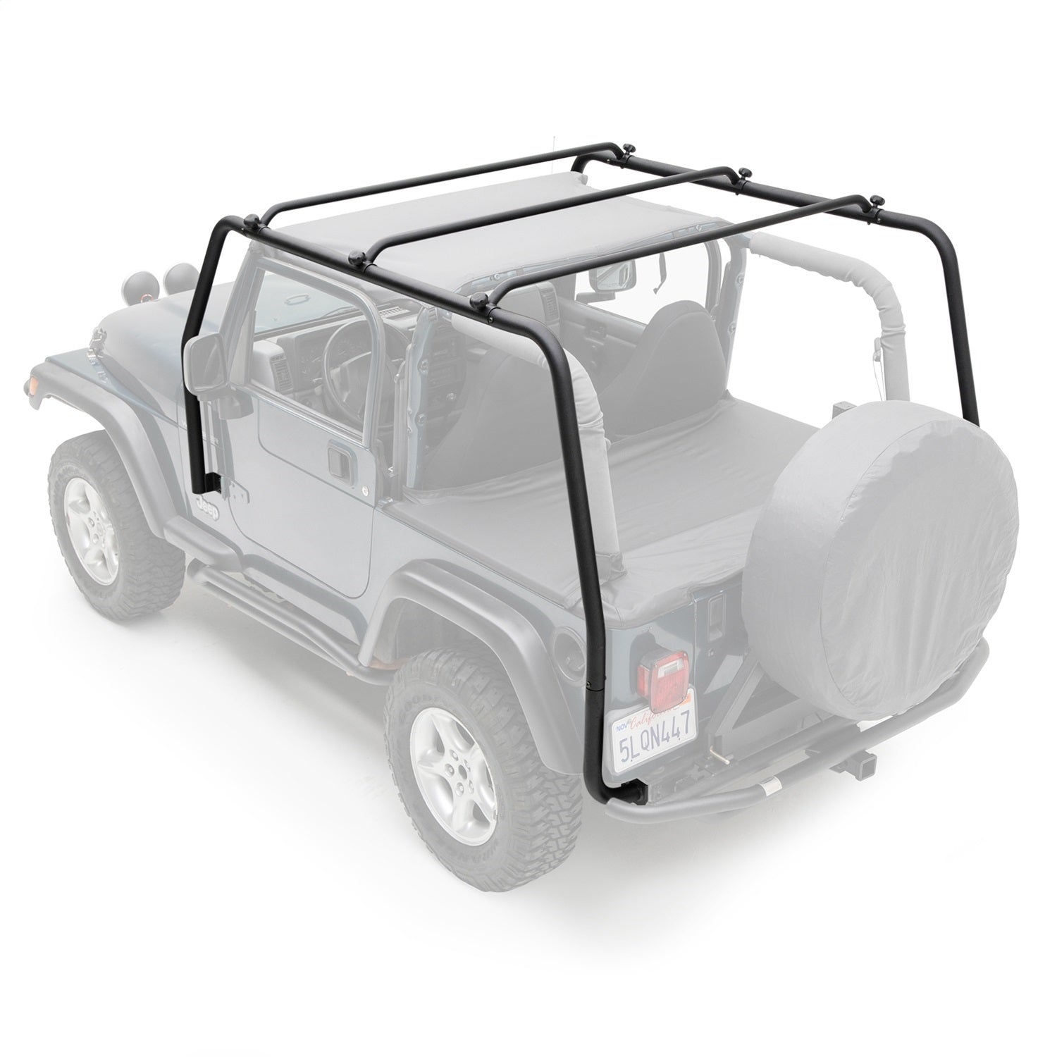 Smittybilt 76713 SRC Roof Rack Fits 97-06 Wrangler (TJ)
