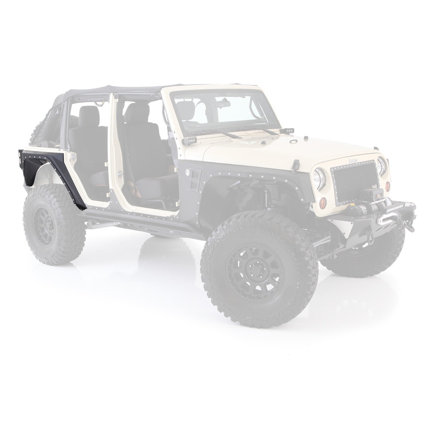 Smittybilt 76882 XRC Corner Guard Fits 07-18 Wrangler (JK)