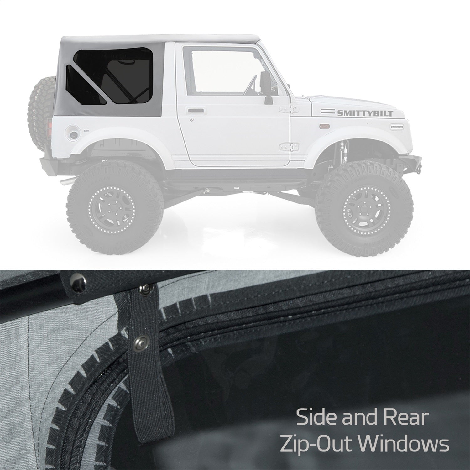 Smittybilt 98552 Replacement Soft Top Fits 86-94 Samurai