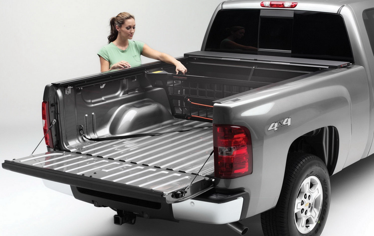 Roll-N-Lock CM802 Cargo Manager Rolling Truck Bed Divider Fits Equator Frontier