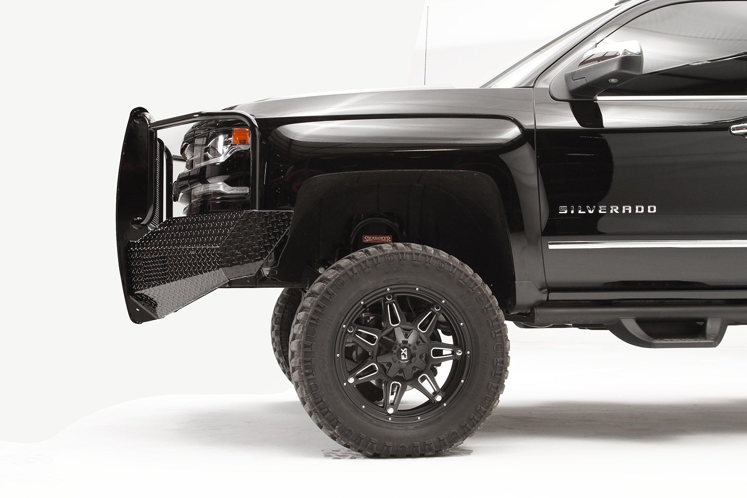 Fab Fours CS16-K3860-1 Black Steel Front Bumper Fits 16-18 Silverado 1500