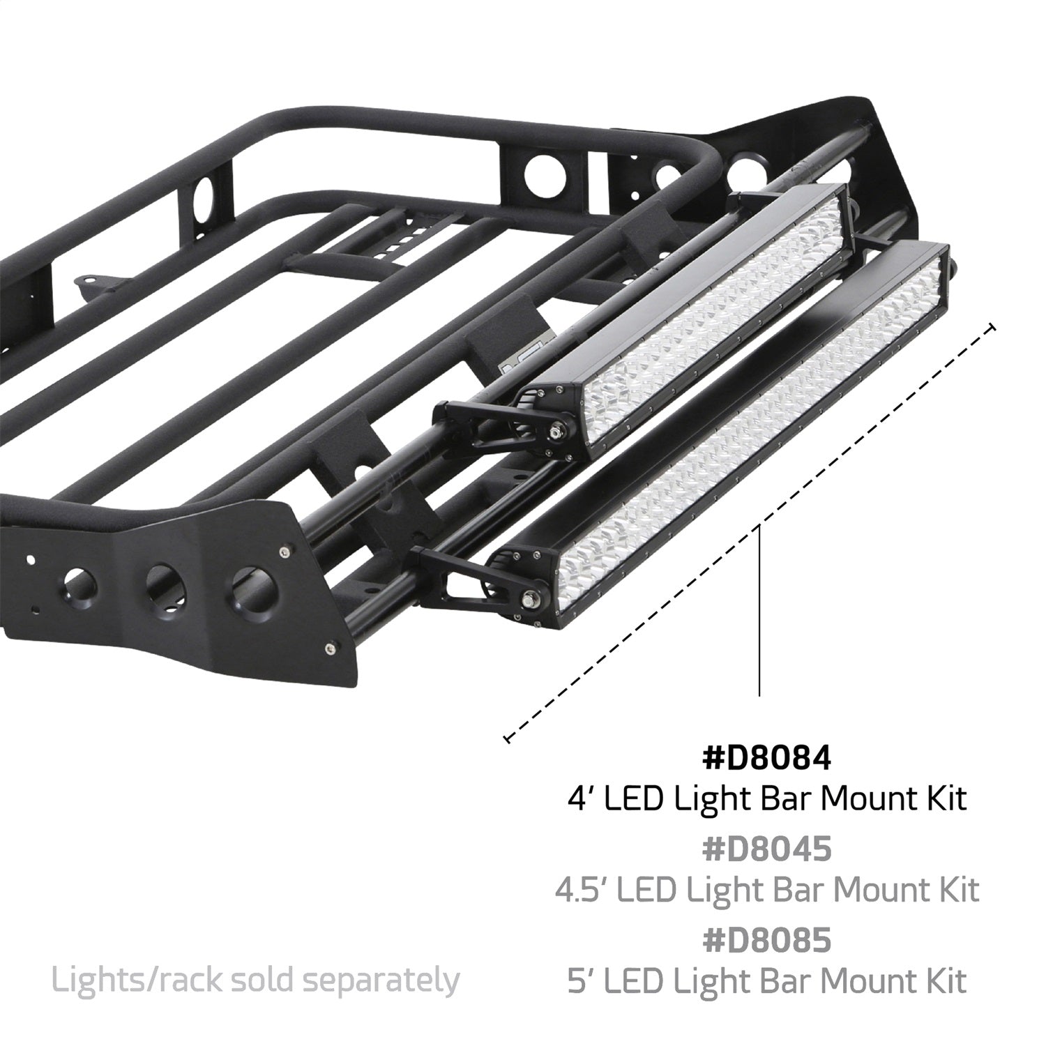 Smittybilt D8084 Defender Series LED Light Bar Brackets