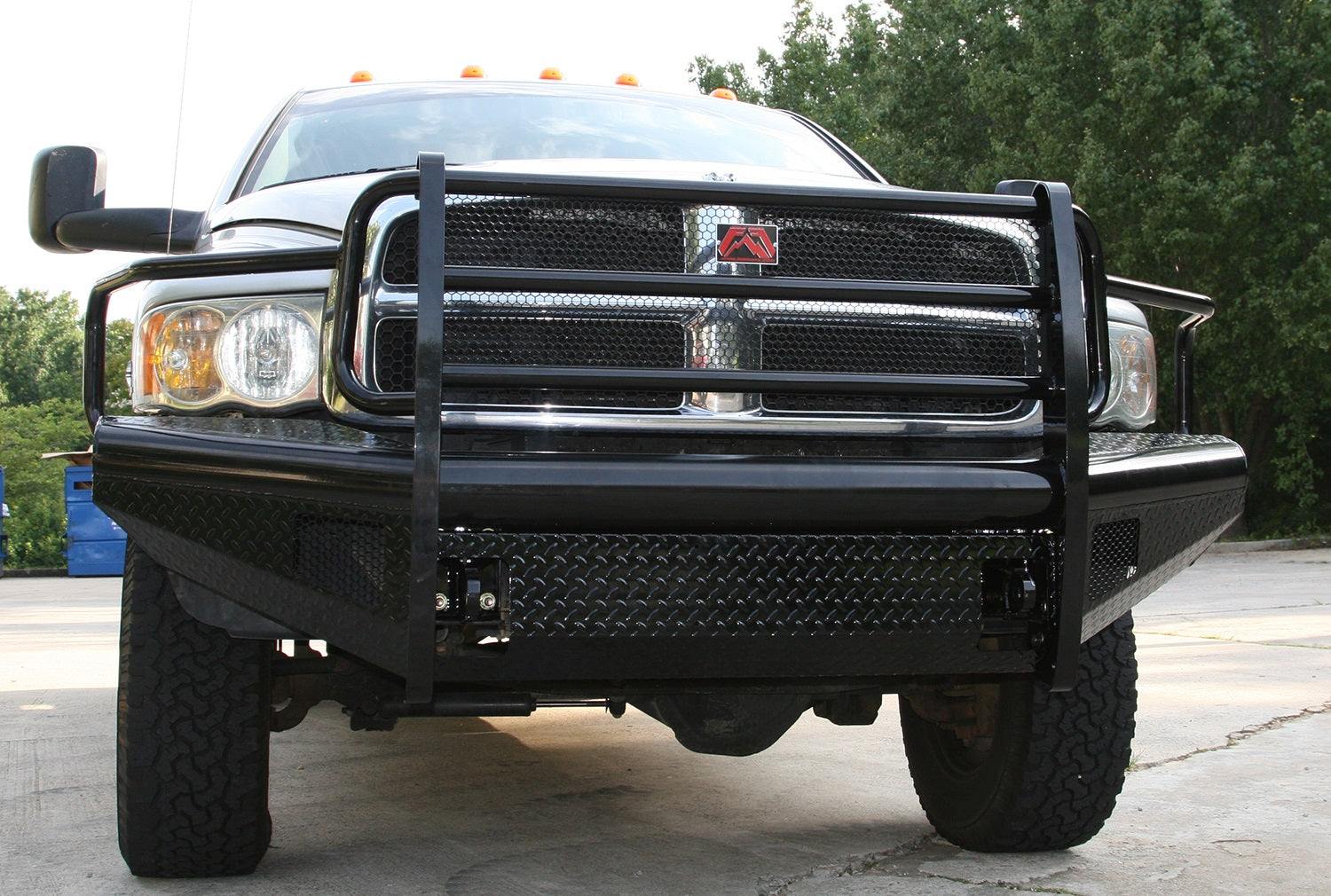 Fab Fours DR03-S1060-1 Black Steel Front Ranch Bumper Fits Ram 2500 Ram 3500