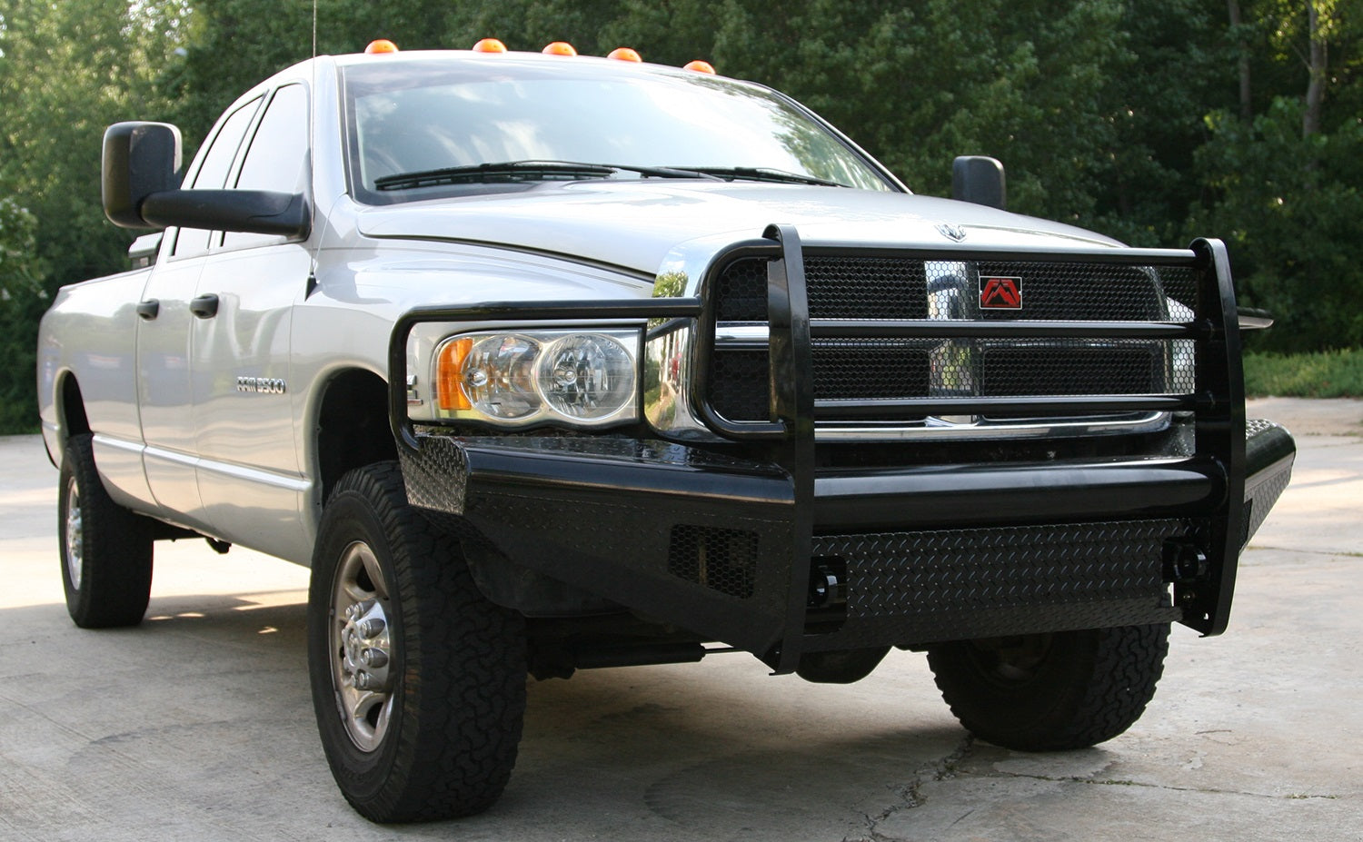 Fab Fours DR03-S1060-1 Black Steel Front Ranch Bumper Fits Ram 2500 Ram 3500