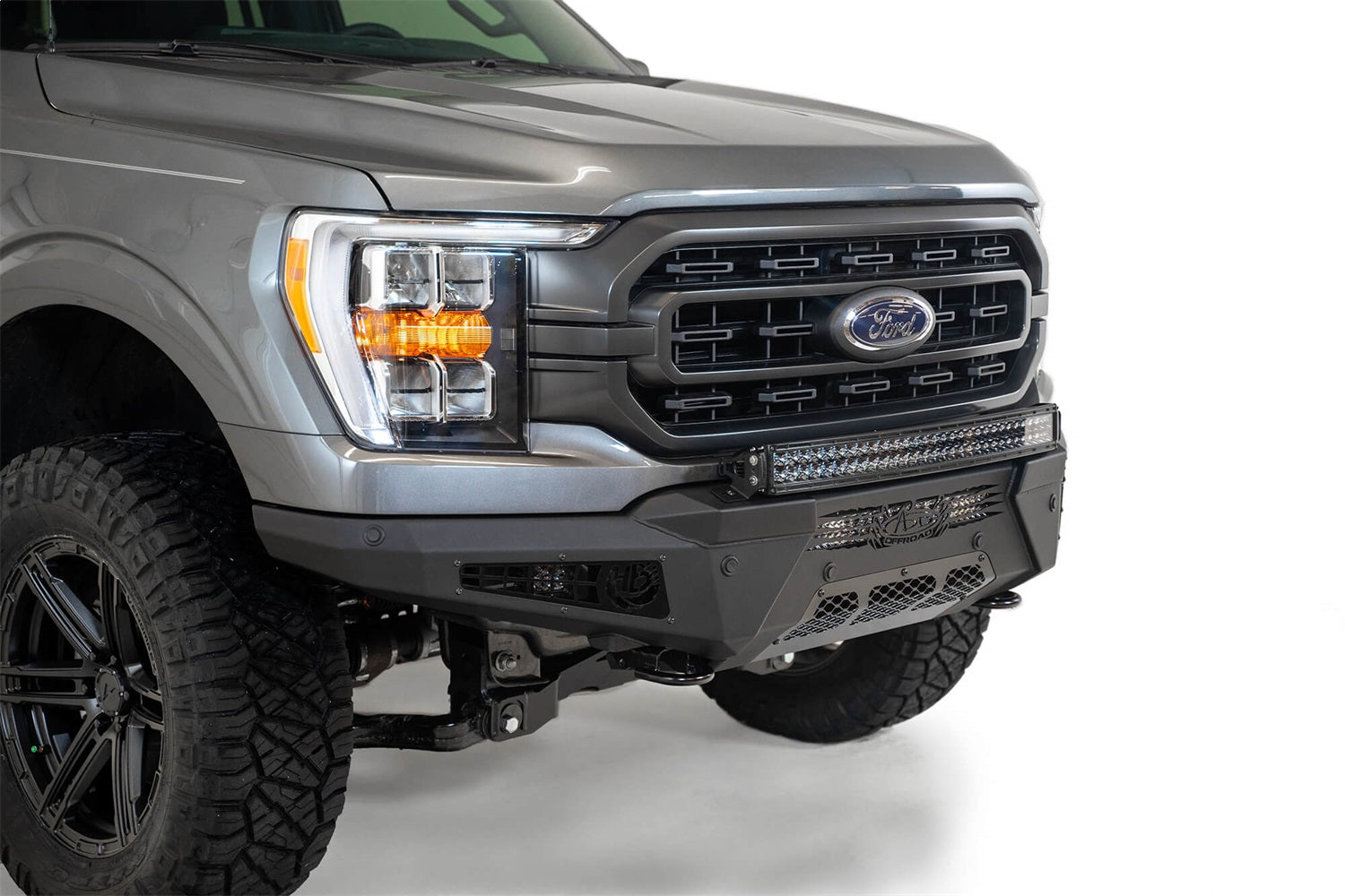 Addictive Desert Designs F197431040103 HoneyBadger Front Bumper Fits 21 F-150