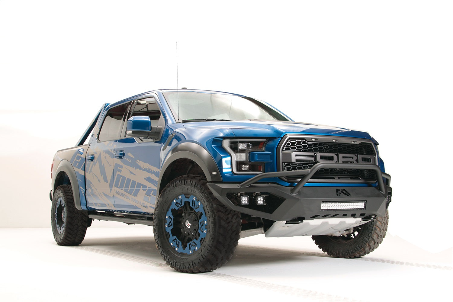 Fab Fours FF17-D4352-1 Vengeance Front Bumper Fits 17-20 F-150