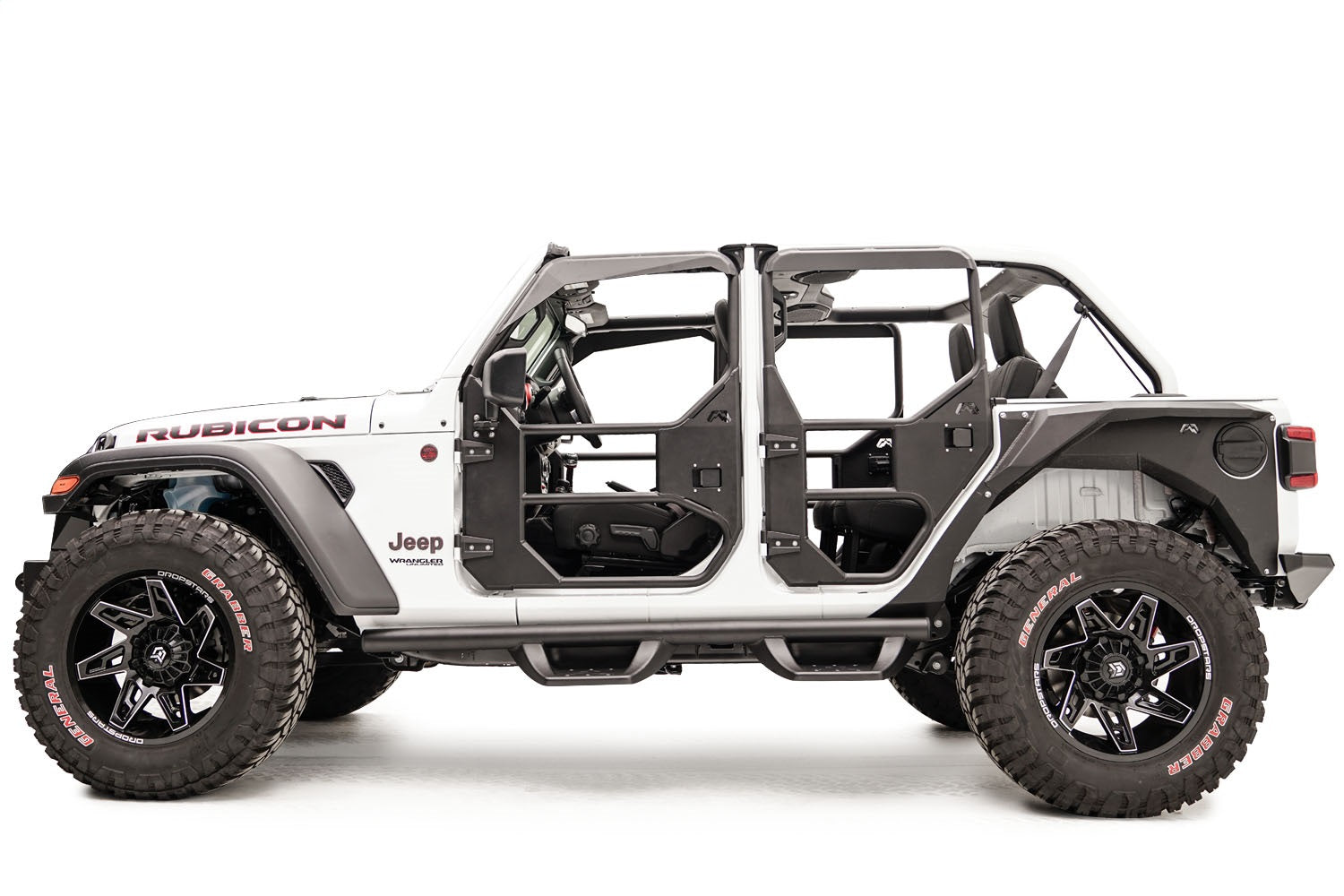 Fab Fours JL1031-1 Full Tube Doors Fits 18-20 Gladiator Wrangler (JL)