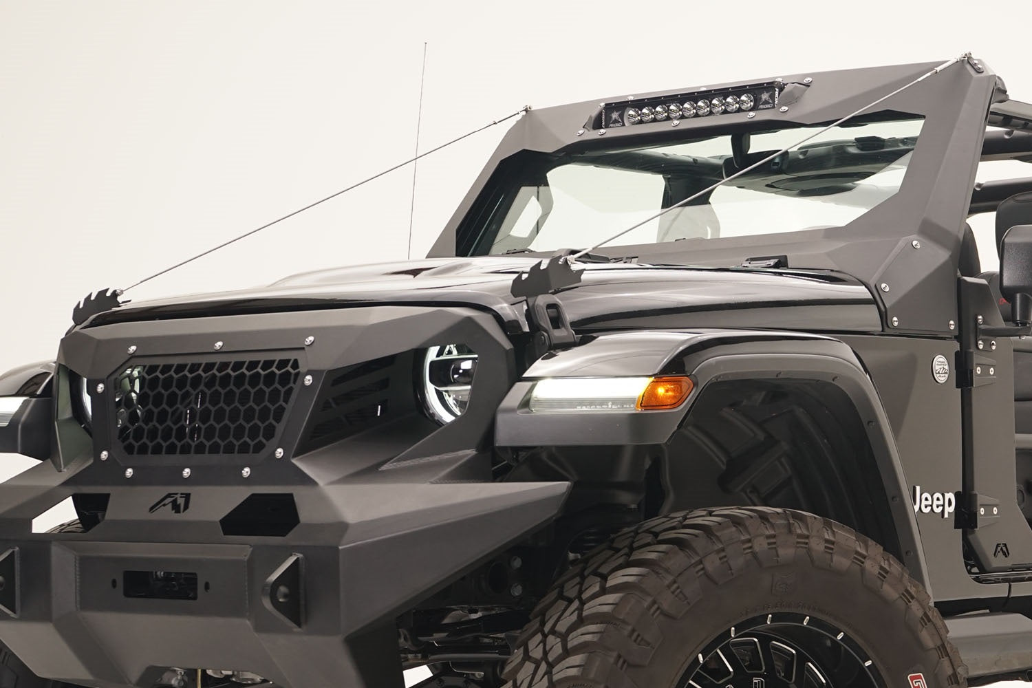 Fab Fours JL1060-1 ViCowl Limb Riser Fits 18-20 Wrangler (JL)