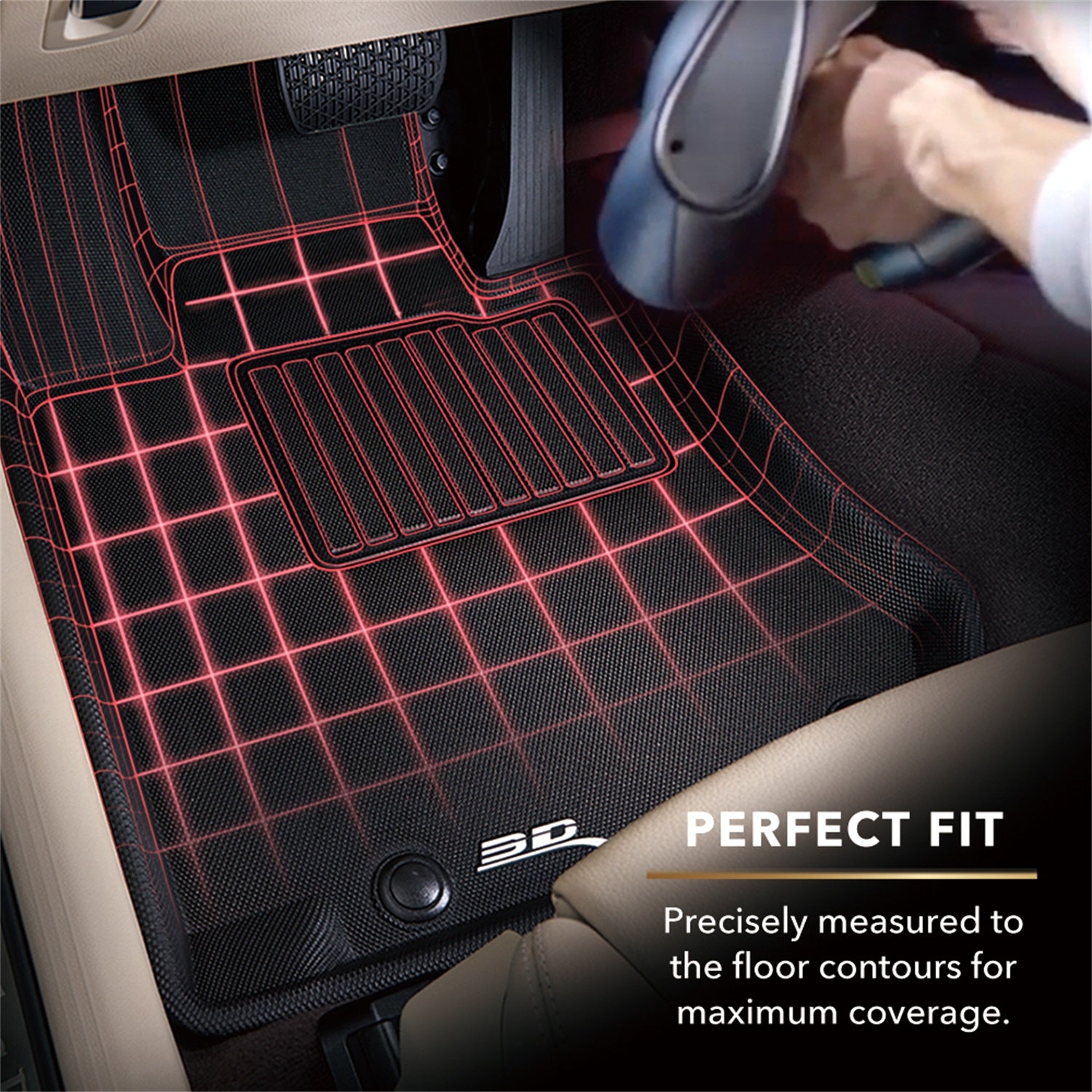 3D MAXpider L1HD03601509 KAGU Floor Mat Fits 06-11 Civic