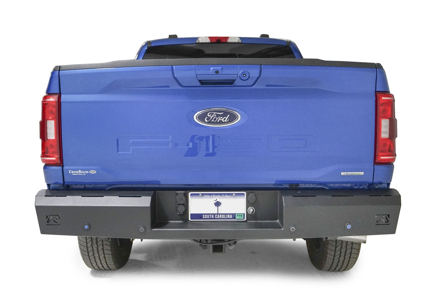 Fab Fours FF21-RT5150-1 Red Steel Rear Bumper Fits 21-22 F-150