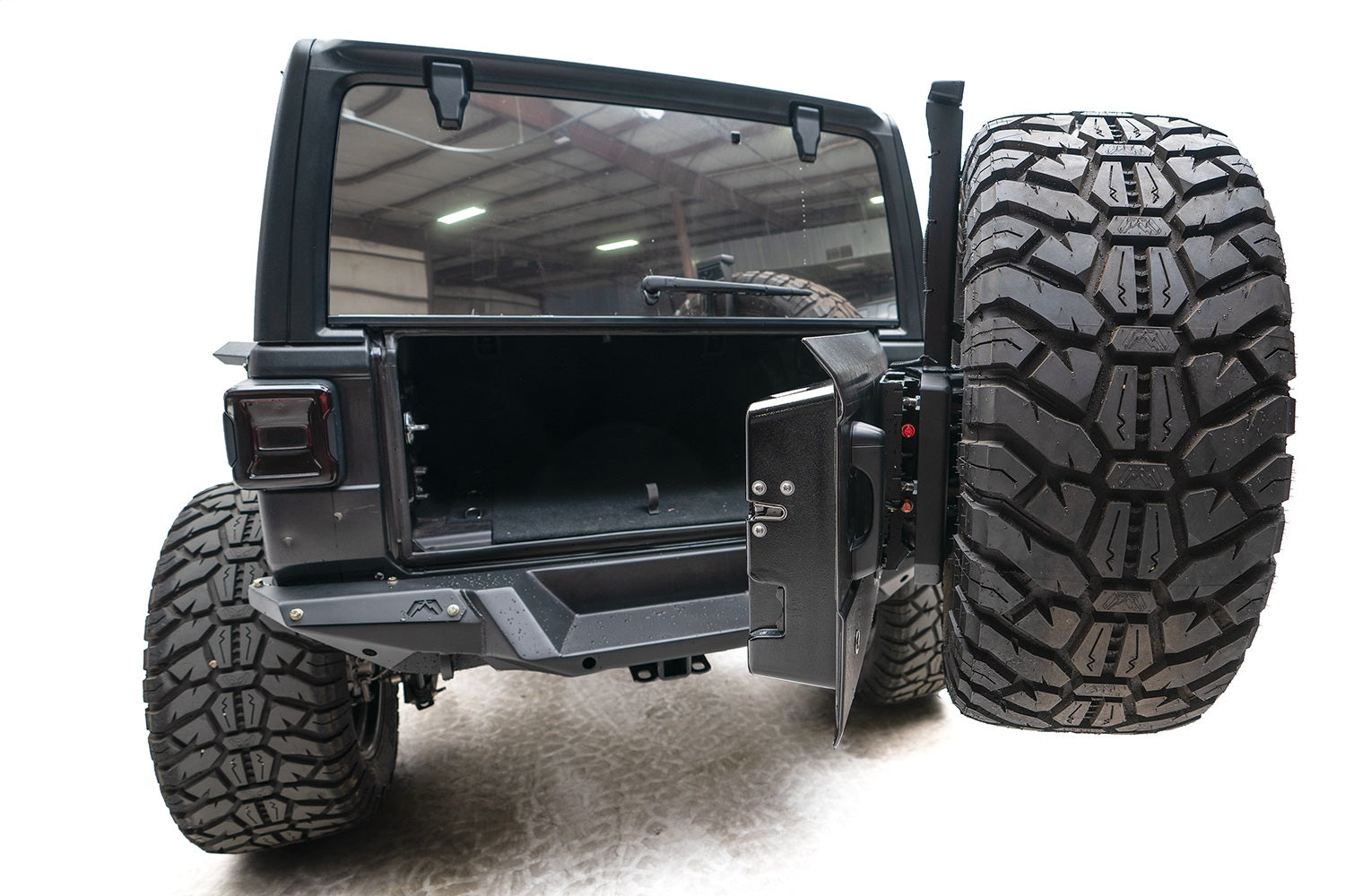 Fab Fours JL18-Y1851T-1 Off The Door Tire Carrier Fits 18-22 Wrangler (JL)