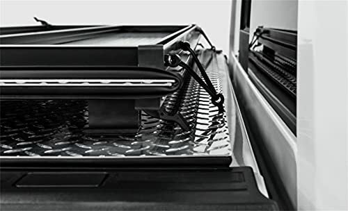 LOMAX B3020079 Hard Tri-Fold Cover; Black Urethane Finish; Single Rail;