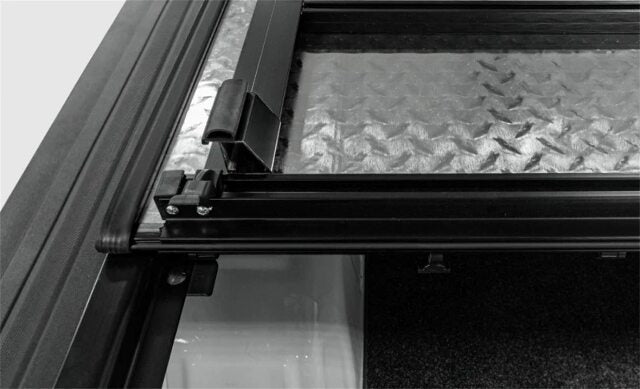 LOMAX B3040049 Hard Tri-Fold Cover; Black Urethane Finish; Split Rail;