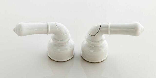 Replacement RV Faucet Handles - Non-metallic teapot Hot and Cold Handle Pair