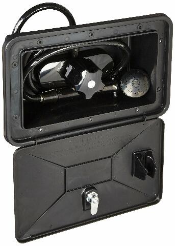 Empire Brass SHWRBOX-1-BLK RV Single Lever Exterior Shower Box Kit - Black