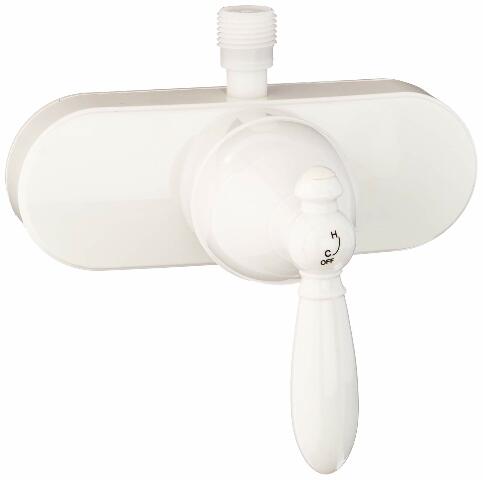 Empire Brass U-YSL53VBWLVR-E Single-Lever Shower Valve (4", White),1 Pack