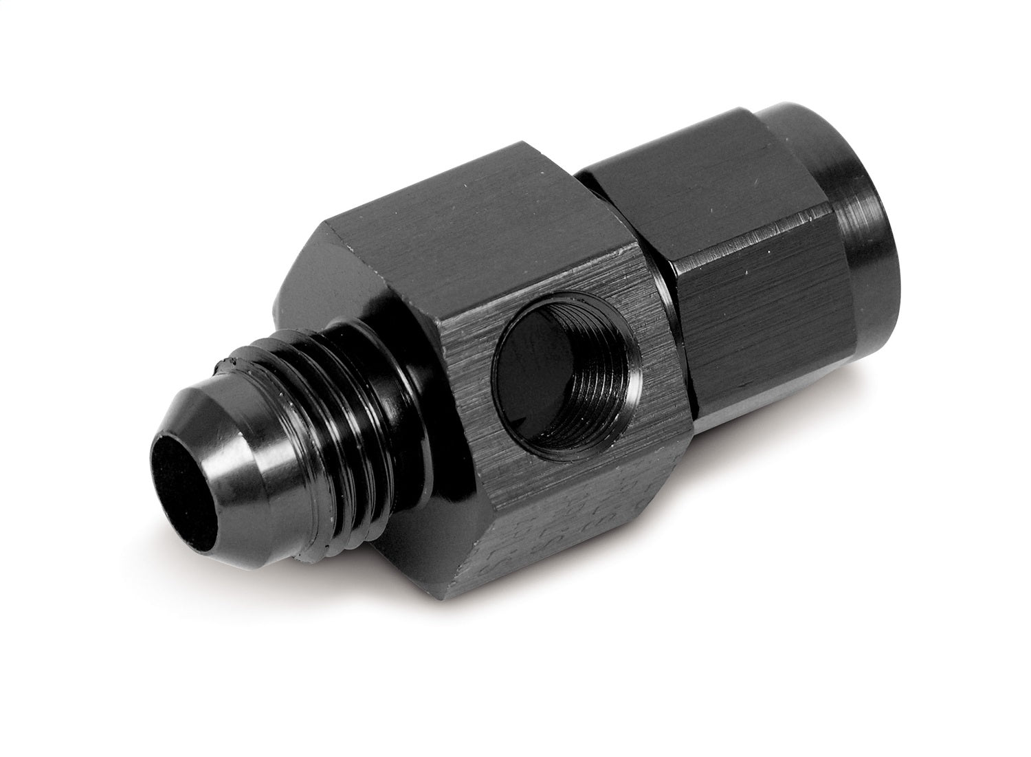 BLACK ANO -6 MALE TO -6 FEMALE GAGE ADAPTER