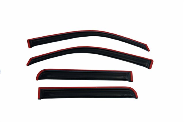 Auto Ventshade [AVS] In-Channel Rain Guards Compatible with -  Ford F-150 SuperCrew; 2010 -  SVT Raptor SuperCrew | Window Vent Visors, 4 pcs. - Smoke | 194155 2014