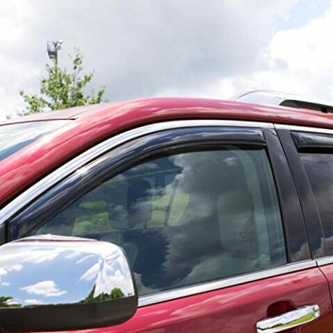 Auto Ventshade [AVS] In-Channel Rain Guards Compatible with -  Toyota Camry Sedan | Window Vent Visors, 4 pcs. - Smoke | 194629 2017