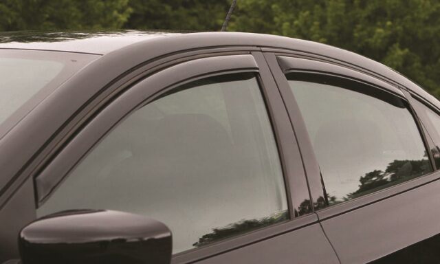 Auto Ventshade [AVS] In-Channel Rain Guards Compatible with -  Kia Optima (Excludes Hybrid Models) | Window Vent Visors, 4 pcs. - Smoke | 194852 2020
