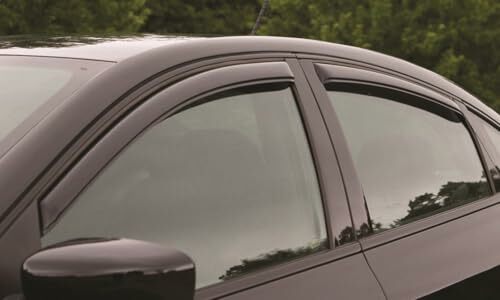 Auto Ventshade [AVS] In-Channel Rain Guards Compatible with -  Kia Optima (Excludes Hybrid Models) | Window Vent Visors, 4 pcs. - Smoke | 194852 2020