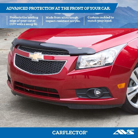 Auto Ventshade [AVS] Carflector Hood Shield/Protector | Compatible with Chevrolet Traverse;  Chevrolet Traverse Limited | Medium Profile Bug Deflector - 1 pc., Dark Smoke | 20274 2024