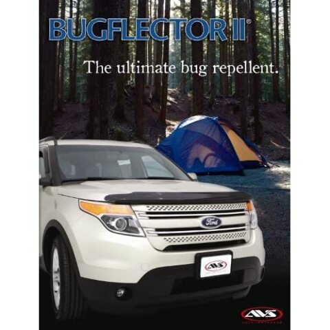 Auto Ventshade [AVS] Bugflector II Hood Shield / Protector | Compatible with -  Toyota Tacoma | High Profile Bug Deflector - 1 pc., Dark Smoke | 25310 2015