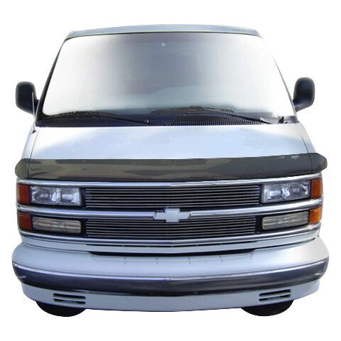 Auto Ventshade [AVS] Bugflector II Hood Shield Compatible with -  Chevy Express/GMC Savana 1500,  - 2023 Express/Savana 2500,3500 | High Profile, Smoke, 1 pc. | 25707 2014