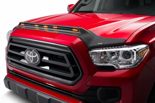 Auto Ventshade [AVS] Aeroskin Hood Lightshield/Protector | Compatible with Ford F-150 (Excludes Raptor) | Low Profile Deflector/Bug Shield - 1 pc., Textured Black | 753096 2015-2020