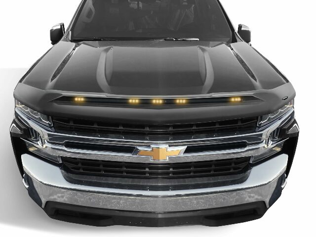 Auto Ventshade [AVS] Aeroskin Hood Lightshield/Protector | Compatible with Ford F-150 (Excludes Raptor) | Low Profile Deflector/Bug Shield - 1 pc., Textured Black | 753096 2015-2020